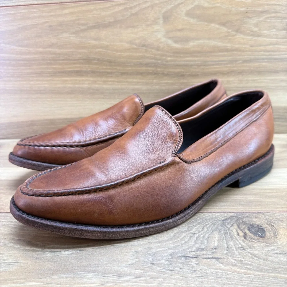 Allen Edmonds Loafer Slip On Mens 9 D Walnut Moc Toe Dress Business Casual